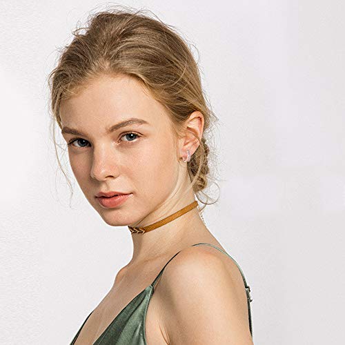 Cinily Huggie Earrings Pink Opal Hinged Hoop Earrings Rose Gold Plated Small Hoop Earrings For Women Girls Cute Earrings #TOP4