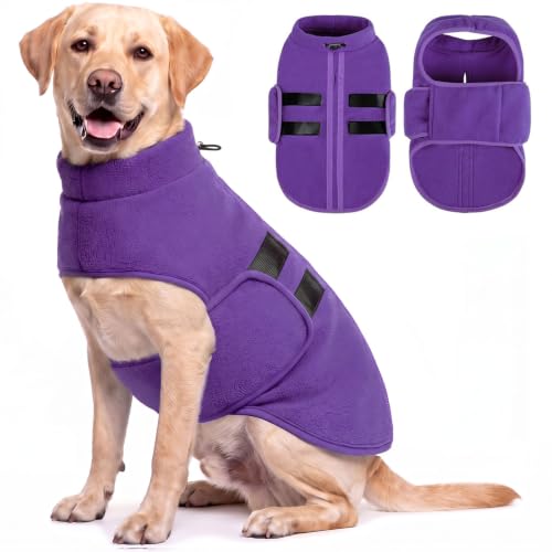 Image of XL Dog Sweater, Soft Dog Fleece Sweater for Labrador, Easy On Winter Coat