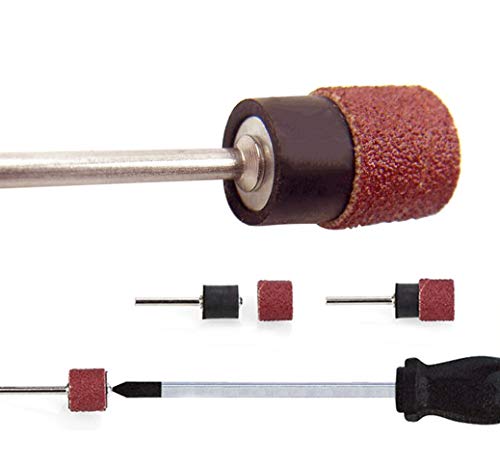 Bandes abrasives grain 120 avec 3 mandrins de 3,2 mm pour mini ponceuse