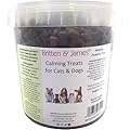Britten and James Calming Treats for Dogs and Cats (1kg tub). 100% Natural and Healthy Grain-Free Treats for Anxiety, Sleep, Behaviour and Stress Relief