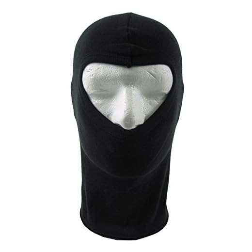 MFH Cagoule 10902 Cagoule de ski 1 trou en coton fin taille unique Noir