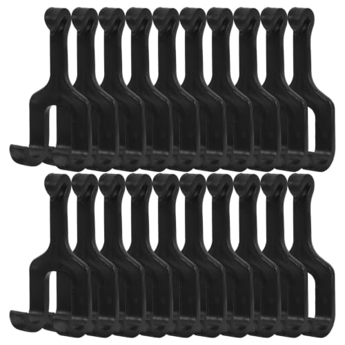 TOYANDONA 20pcs Heavy Duty Orchard Trellis Hooks for Vertical Melon Growing and Vertical Gardening, Black Pp Fruit Hanging Hooks 8.8 Lbs Capacity, Enhanced Air Circulation and Fruit Vine