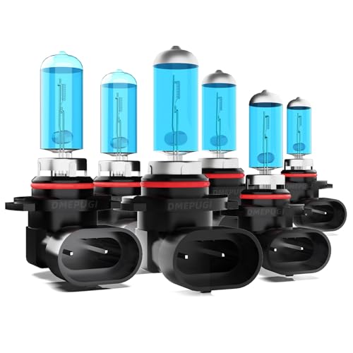 Image of compatible with Chevy Chevrolet Silverado 2500 2003-2007 Lights Headlights Bulbs, 9005 /HB3 /H10 High Beam + 9006 /Hb4 Low Beams Halogen + 9145 /9006 Fog Light,Plug N Play, Pack of 6