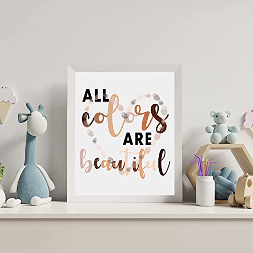 Image of TANXM Growth Mindset Posters - Classroom Motivational Poster -Positive Classroom Decor - Diversity Posters, Equality Sign for Home. for Classroom,Nursery Decor,Set of 4 (8 inchX 10 inch, No Frame