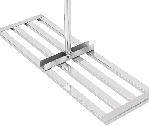 VEVOR Lawn Leveler Tool 30 x 10 in, 6.5FT Lawn Leveling Rake with 77 in Long Handle, Soil Leveling Tool Stainless Steel, Leveling Soil Dirt or Sand Ground Surface for Yard Garden Ground and Golf Lawn