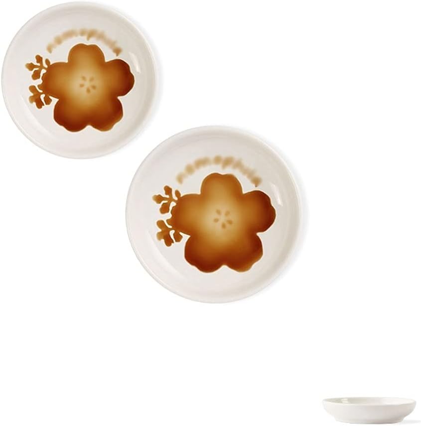 GagalU Dip Bowls Set Soy Sauce Dish/Bowls Sauce Dish Round Soy Sauce Dipping Bowls Ceramic Sauce Dipping Dishes Condiment Dishes Dessert Snack Dishes Set Dipping Sauce Bowls/Dishes