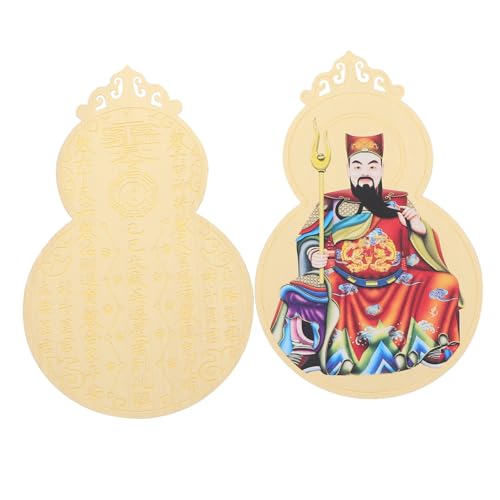 MUELODSIC 2個年巳年太歳金カード 銅製風水お守り 幸運と平安を呼ぶ携帯可能な伝統的守護符