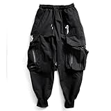 Niepce Inc Men's Techwear Cargo Pants, Black, Large - Image 3