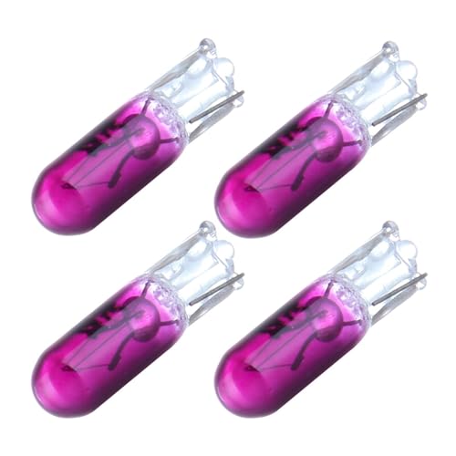 ECCPP 50x Instrument Cluster Dash Panel Lights T5 Purple Halogen Lights Bulbs 17, 18, 27, 37, 58, 70, 73, 74, 79, 85, 86, 206, 207, 286, 306, 307, 308, 406, 407 2721