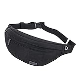 Große Crossbody Bauchtasche Gürteltasche für Damen und Herren Hüfttasche Outdoor Groß Handytasche Sport Wasserdicht Laufgürtel Umhängetasche Geldgürtel für Camping Wandern Fitness Fahrrad Geschenke