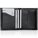 ✅ KLEIN & KOMPAKT - Die perfekte Größe auch für die vordere Hosentasche. Dennoch bietet die schmale, minimalistische Börse ausreichend Platz für 5-7 Karten, Scheine und einige Münzen.