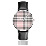 Perfekte Geschenke: Hochwertiges Uhrwerk und Batterie sorgen dafür, dass die Uhr lange Zeit präzise läuft. Strapazierfähiges und weiches Lederband, das sich für den täglichen Gebrauch eignet.
