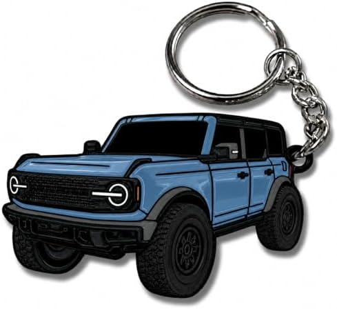 Bronco Keychain Accessories 4 door key chain Fob Cover Cool Mods compatible with Ford Bronco 2021 2022 2023