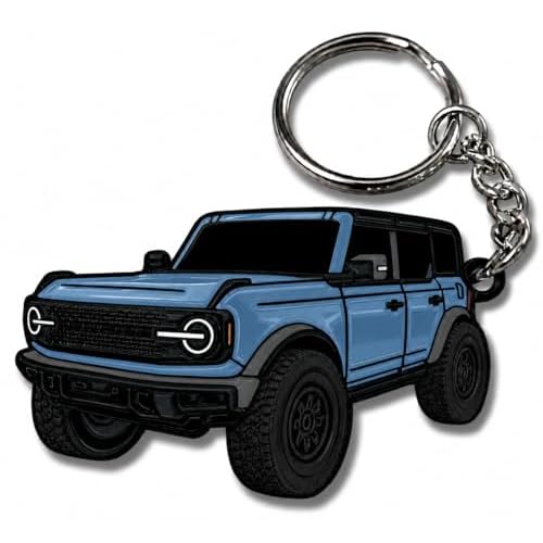 FOUR WHEEL BEAST Bronco Keychain Accessories 4 door key chain Fob Cover…