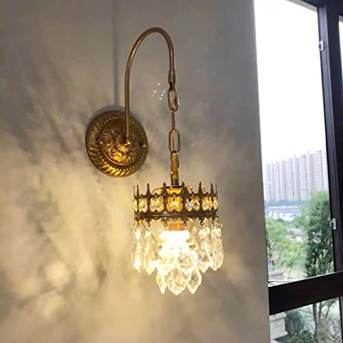 Haixiang Modern Crystal Wall Sconces Lighting Gold Wall Light Hallway Wall Lamp For Living Room Bedroom Bathroom Vanity Lighting Fixtures Mid-Century Modern Over Mirror Lighting Fixture #TOP2