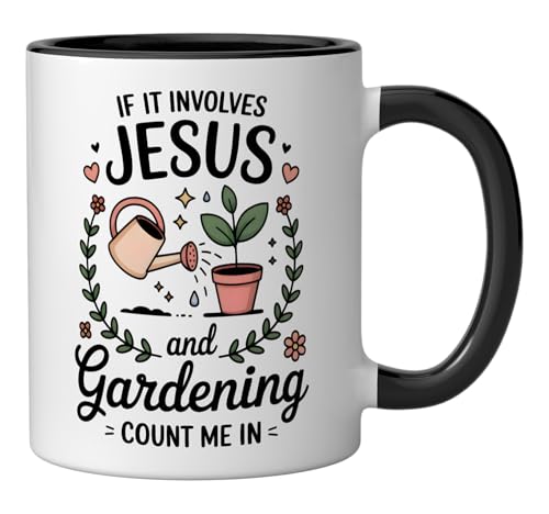 Taza de cerámica para jardinería cristiana 11 onzas miniatura 2
