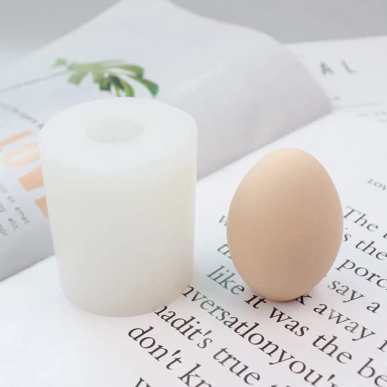 AFI Egg Candle Silicone Mold-Egg Candle Making -Oval - Shaped Plaster -DIY Candle Mould-Home Decor-image-29