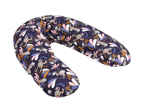 Béaba, Big Flopsy, Coussin d'allaitement/Grossesse, Oreiller de Grossesse/Maternité, Convient pour Dormir/Allaiter, Soutien, Détente et Confort Optimal, Fleur de...
