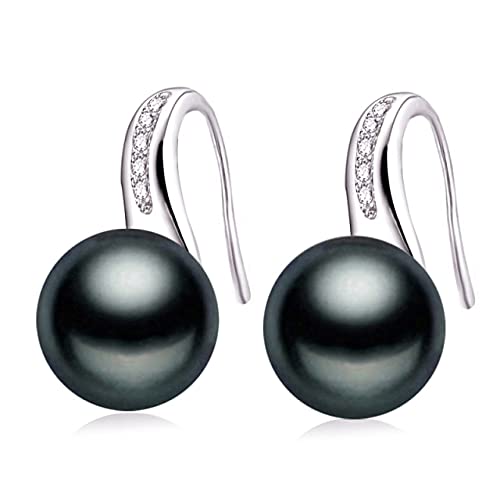 Boucles d'oreilles en Perles Naturelles Authentiques d'eau Douce Blanche