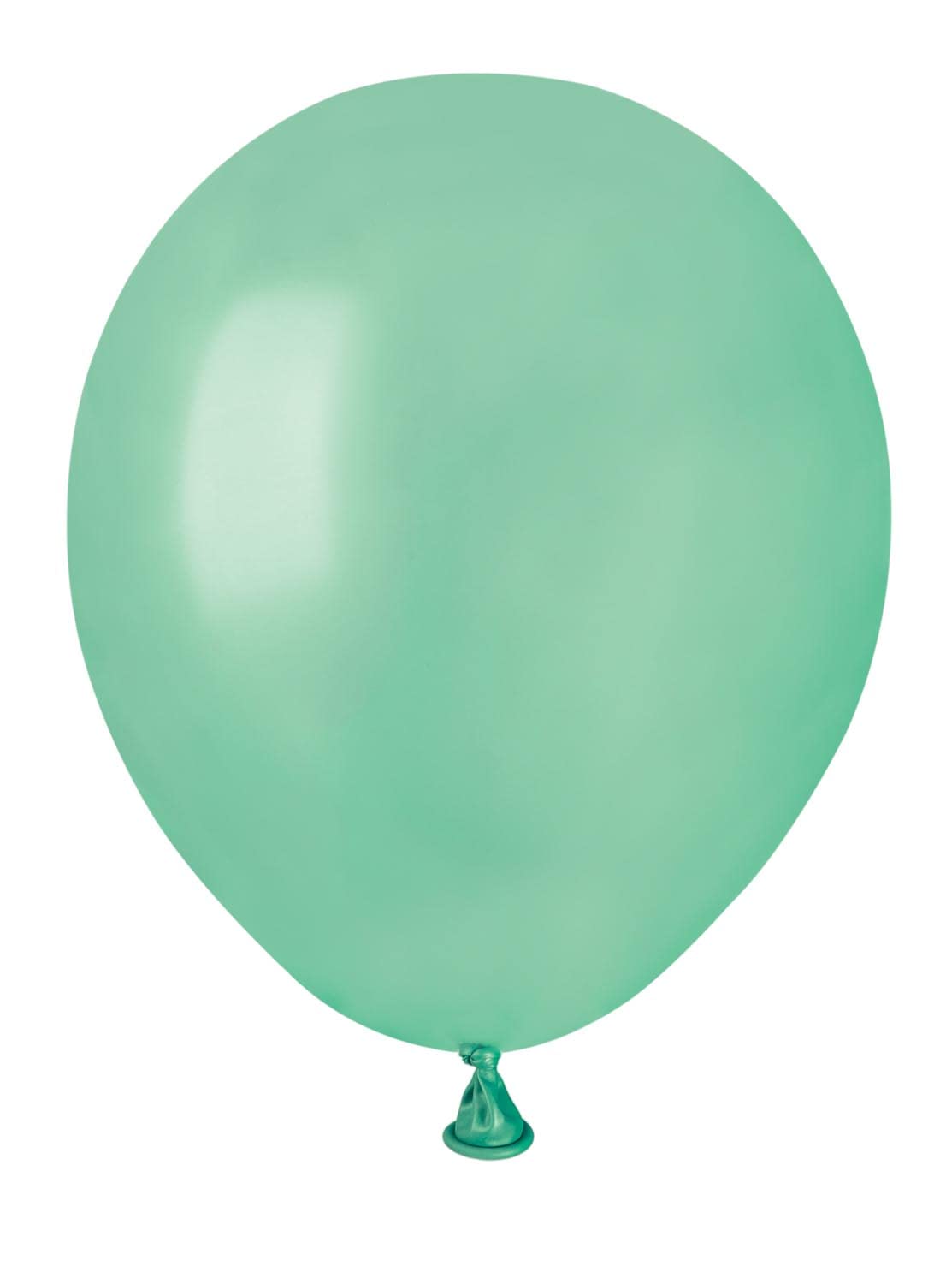 Pack 100 balloons pearly in natural latex Premium Quality A50 (Ø 13cm / 5"), aquamarine green pearl