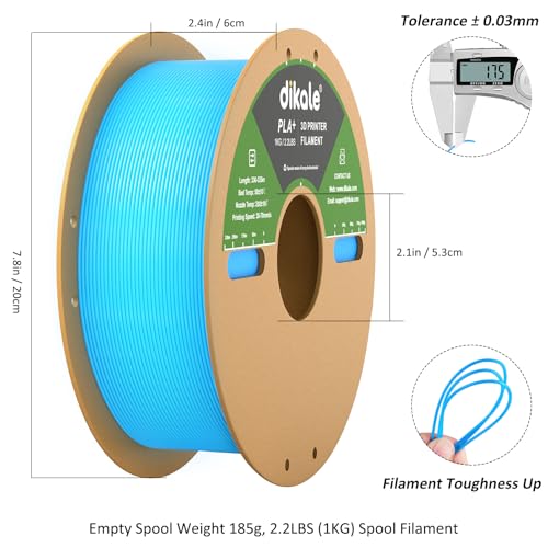 Filament PLA 1.75mm phosphorescent bleu 1kg pour bobine impression 3D - 6