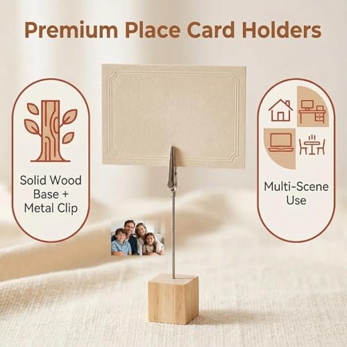 10 Stück Fotohalter Holz Mit Klammern,Memo Clip Halter,Memo Clip Halter Ständer,Holz Fotoständer Postkartenhalter,Fotoständer Mit Klammern,Fotoaufsteller,Für Hausdekoration, Büro, Party, Hochzeits