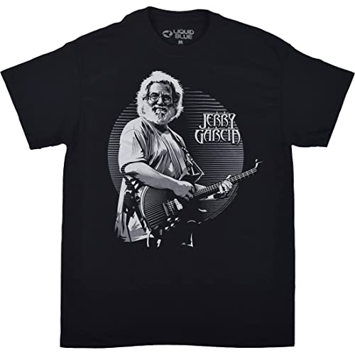 T-Shirt Jerry Garcia Liquid Blue Touch of Grey noir pour homme taille S