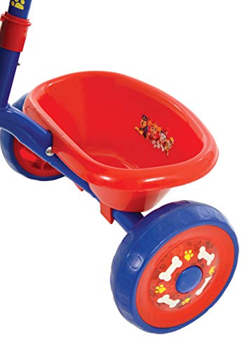 Paw Patrol First Ride On Trike - Licensed Kids\' Ride On Toy with Adjustable Handle, Easy-Switch Pedal Clutch, Puncture-Proof Tyres, Steel Frame, Front Mudguard, Rear Storage Suitable Age 2 Years + - Thumbnail 6