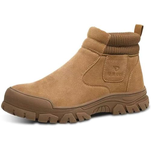 Image of Nutropa Welding Work Boots for Men Composite Toe Safety Boots Non Slip Steel Toe Work Shoes Lightweight Construction Welder Boots