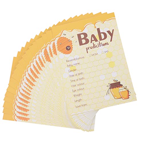 GARIOUANS 20Piezas Shower Prediction Cards Fun Gender Reveal Advice Cards For Shower Games For Celebrating Parents