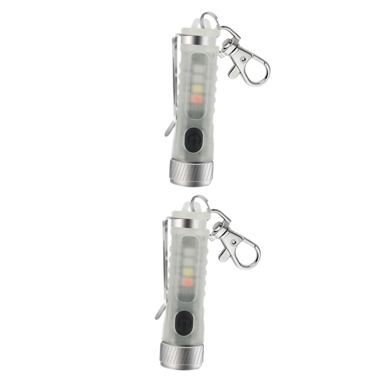 Mini led rechargeable avec porte-clés éclairage ajustable 2pcs - 8