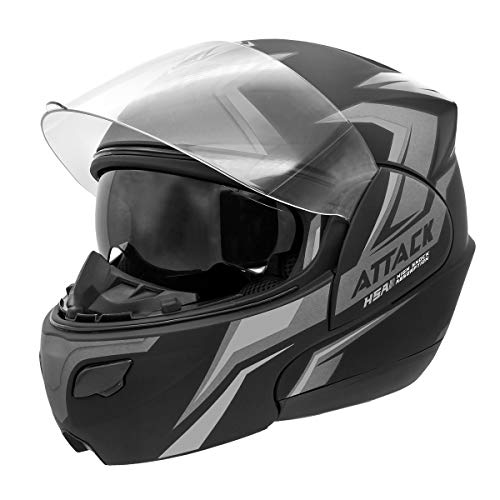 Pro Tork Capacete Attack Hsa 60 Preto/Prata