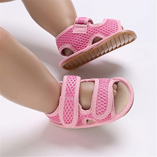 Image of RVROVIC Baby Boys Girls Sandals Premium Infant Summer Outdoor Shoes PU Lightweight Soft Anti-Slip Sole Toddler Prewalker