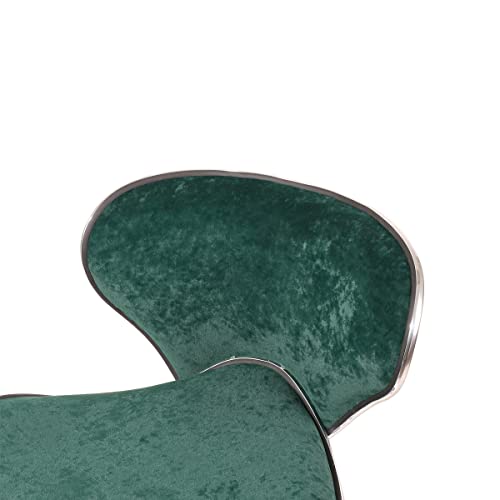 Magshion Shell Back Bar Stools Chairs With Back, Set Of 2 Velvet Upholstered Adjustable Island Swivel Chairs Counter Barstools Chairs For Dining Counter Bar Pub (Green) #TOP5