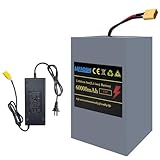 MFAOSHI 72V 60Ah E-Bike Battery, Lithium Battery with LED Display & 30A BMS,XT90 Connectors- Powers 250W-3500W Motors for Electric Bikes, Scooters, Motorcycles & Go-Karts