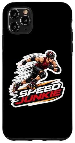 Speed Junkie Rollerblader�̈��p�� �ʔ������Ń��[���[�u���[�h �X�}�z�P�[�X iPhone 11 Pro Max �p