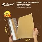 Rouleaux de papier parchemin non blanchis pour la cuisson, 13 en x 242 C'est parti. 249 - Oui. Baklicious Papier de parchemin pour la cuisson, les cookies, le pain, le four, Air Fryer, Steamer, papier de cuisson