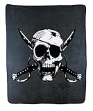 Cutlass Crossbones Pirate Super Soft Throw Blanket - 50x60 Throw Blanket for Bedroom, Living Room, Spring Time, Holidays, Kids, Babies, Adults & Decor, Gifts - Outoor Blanket