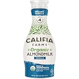 Califia Farms - Organic Vanilla Almond Milk, 48 Oz, Dairy Free, Vegan, Plant Based, Organic Milk, Non GMO, Low Calorie, USDA Organic
