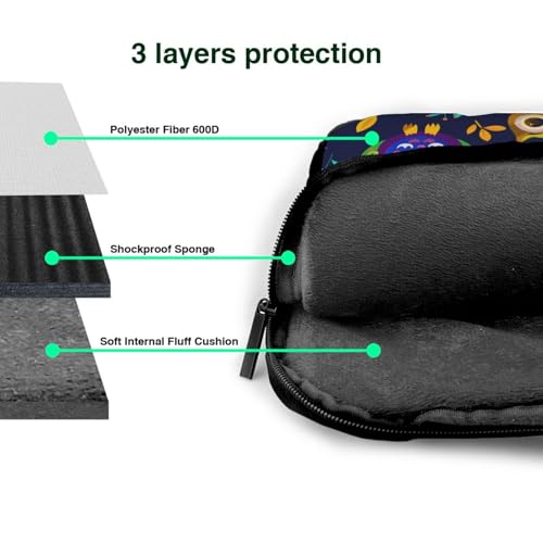 Funda para portátil con diseño búho y hojas coloridas miniatura 7
