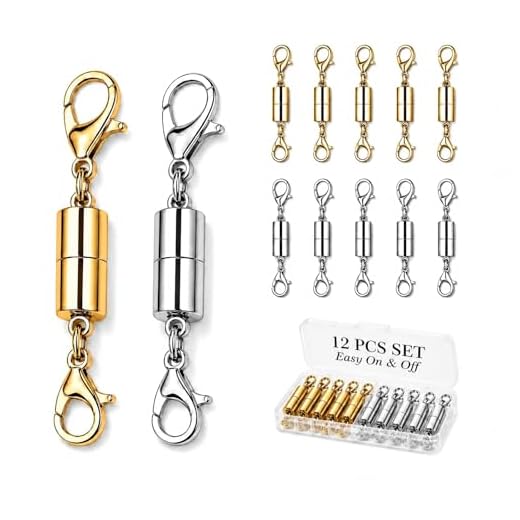 Magnetic Necklace Clasps 12 Pack