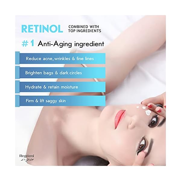 Moisturizing Anti Aging Facial Cream Made in USA – Retinol Cream for Face serves as Face Moisturizer, Anti Aging Eye Cream, Neck Firming Cream, Hand Anti Wrinkle Cream, Night cream for Women & Men