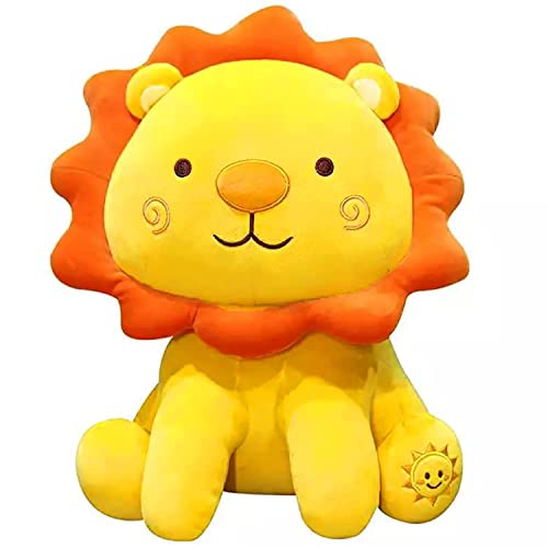 Image of AVSHUB Lion Soft Toy for Kids & Babies | Plush Stuffed Animal Toy for Boys, Girls, Nursery Decor & Birthday Gift | Yellow | 35 cm