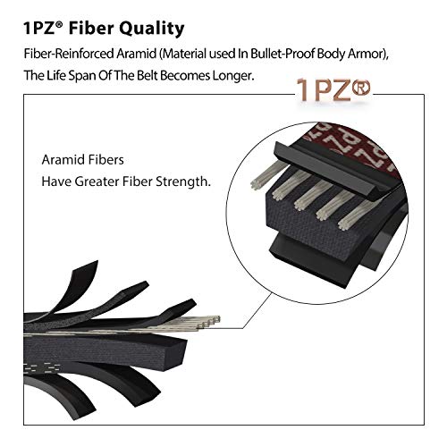 1Pz V1P-J55 Starter Belt & Clutch Drive Belt Replacement For Yamaha G2 G5 G8 G9 G11 G14 Golf Cart J55-G6241-00-00 Jn6-H1173-00 #TOP2