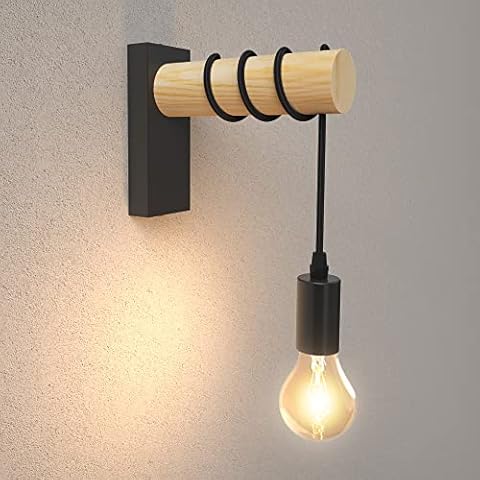 namito Aplique de Pared Vintage de Madera Industrial Cover