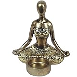  Porte-Bougie Statuette Yoga méditation