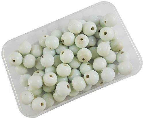 Image of Eshoppee 12Mm Glass Cut Pipe Seed Beads for Jewellery Making Kit (200 gm, White)