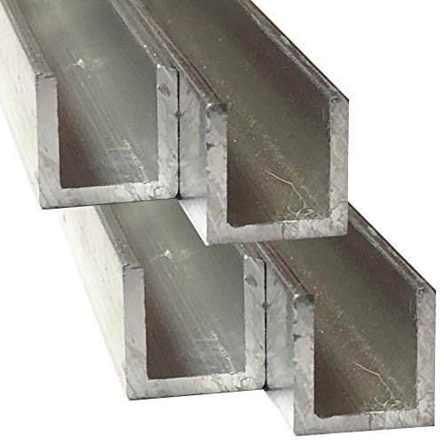 Produktbild von Alu U-Profil 50x50x50x2,0 Mm – 200 Cm, AlMgSi0,5, EN AW-6060 T66, Für Bau, Handwerk & DIY