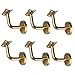 Nsaroche 6Pcs Hand Rail Brackets for Stairs Banister Support Modern Building Hardware, Handrail Support Bracket for Outdoor Indoor, Arc Support Plate