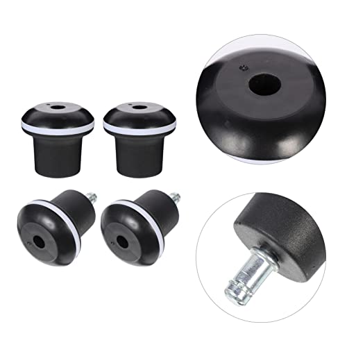 Operitacx Heavy Duty Casters 4Pcs Bell Glides Replacement Office Chair Swivel Caster Wheels To Fixed Stationary Castor With Separate Self Adhesive Felt Pad Stopper Fixed Stationary Castors #TOP5